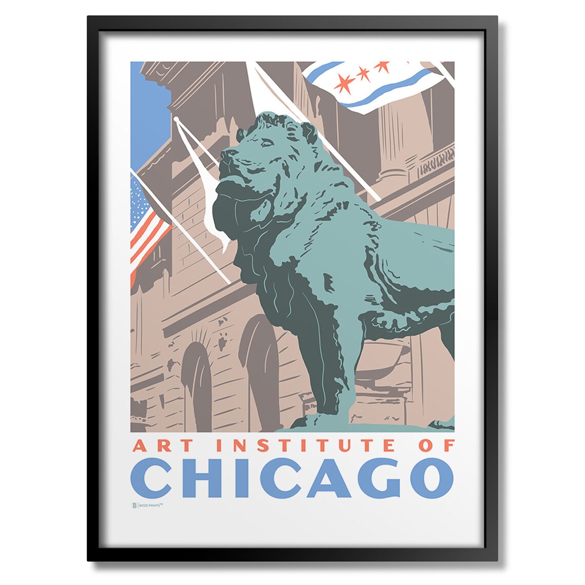Art Institute of Chicago Lion Art Print