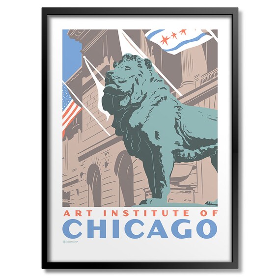 Art Institute of Chicago Lion Art Print