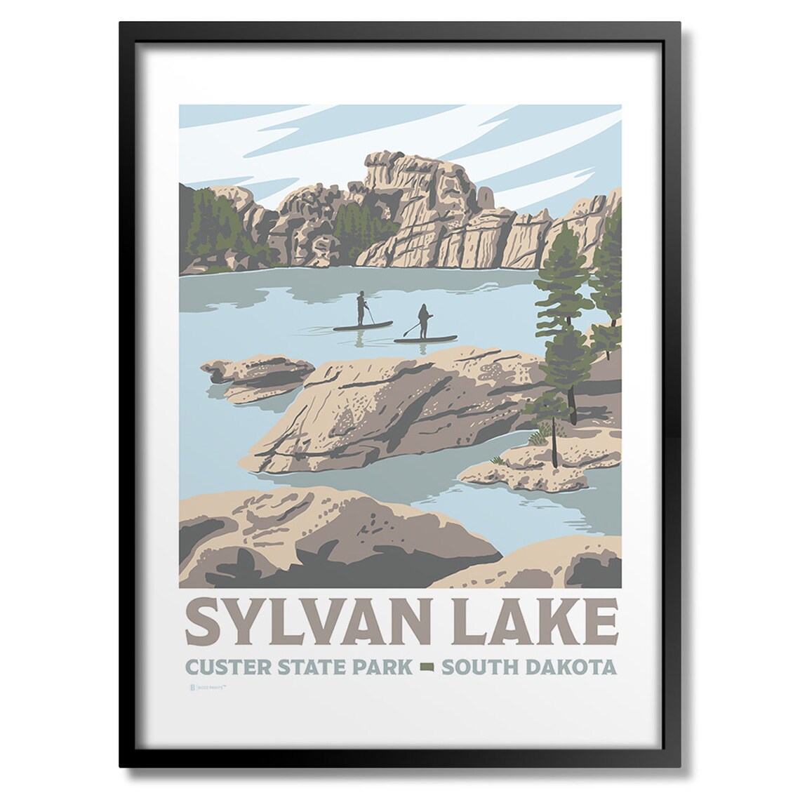 Sylvan Lake Art Print, Nature Landscape