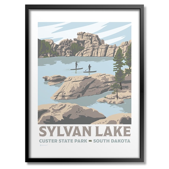 Sylvan Lake Art Print, Nature Landscape