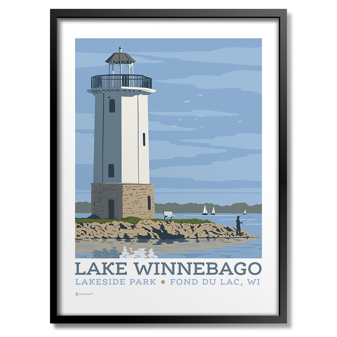 Lake Winnebago Lakeside Park Art Print