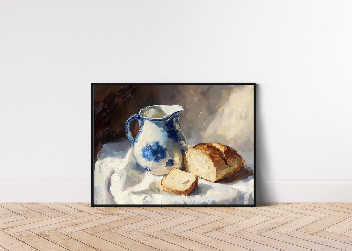 Sourdough Bread Print, Rustic Kitchen Decor - Image 5