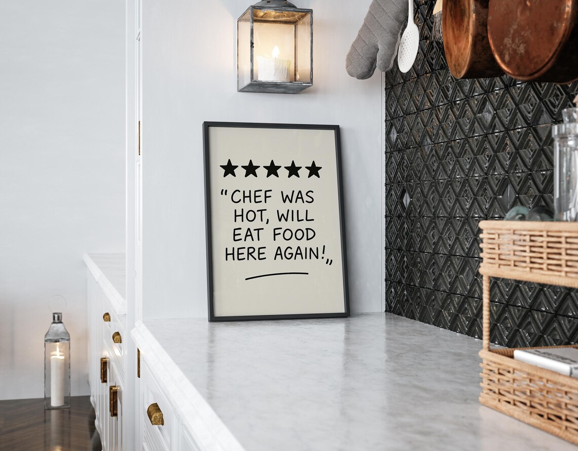 Funny Chef Kitchen Wall Art, Humorous Poster - Image 6