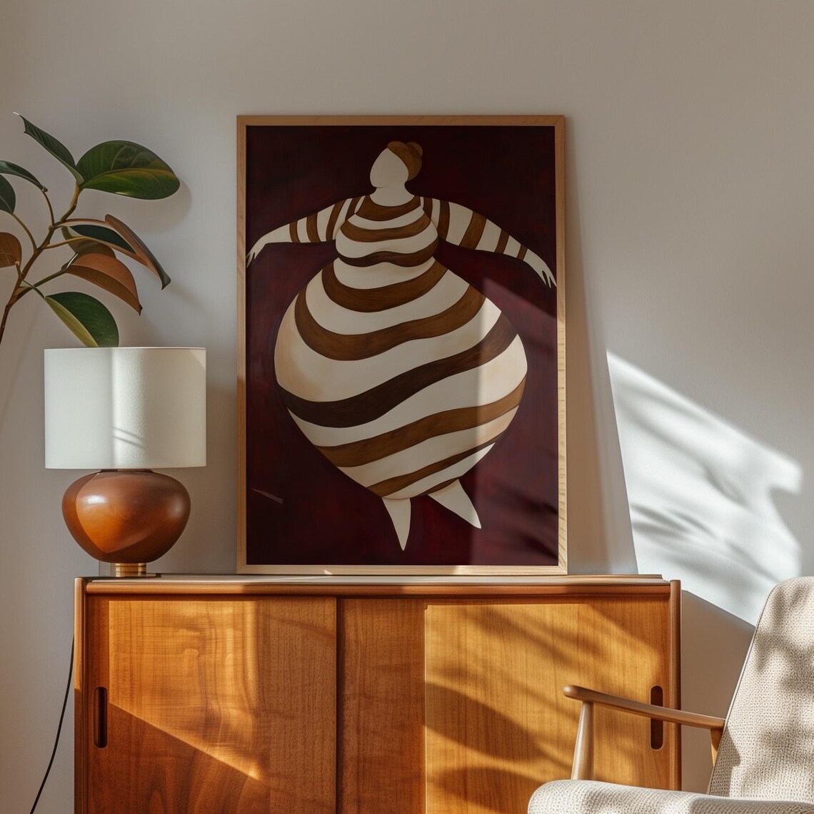 Curvy Woman Print, Minimalist Body Positive Art - Image 4