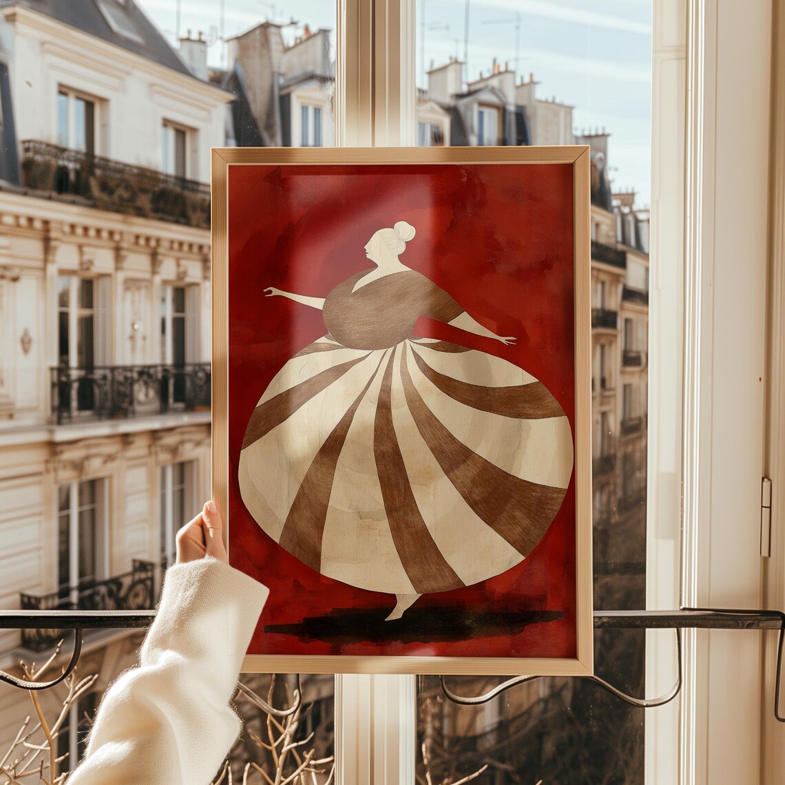 Curvy Woman Dancing Print, Minimalist Body Positive Art - Image 3