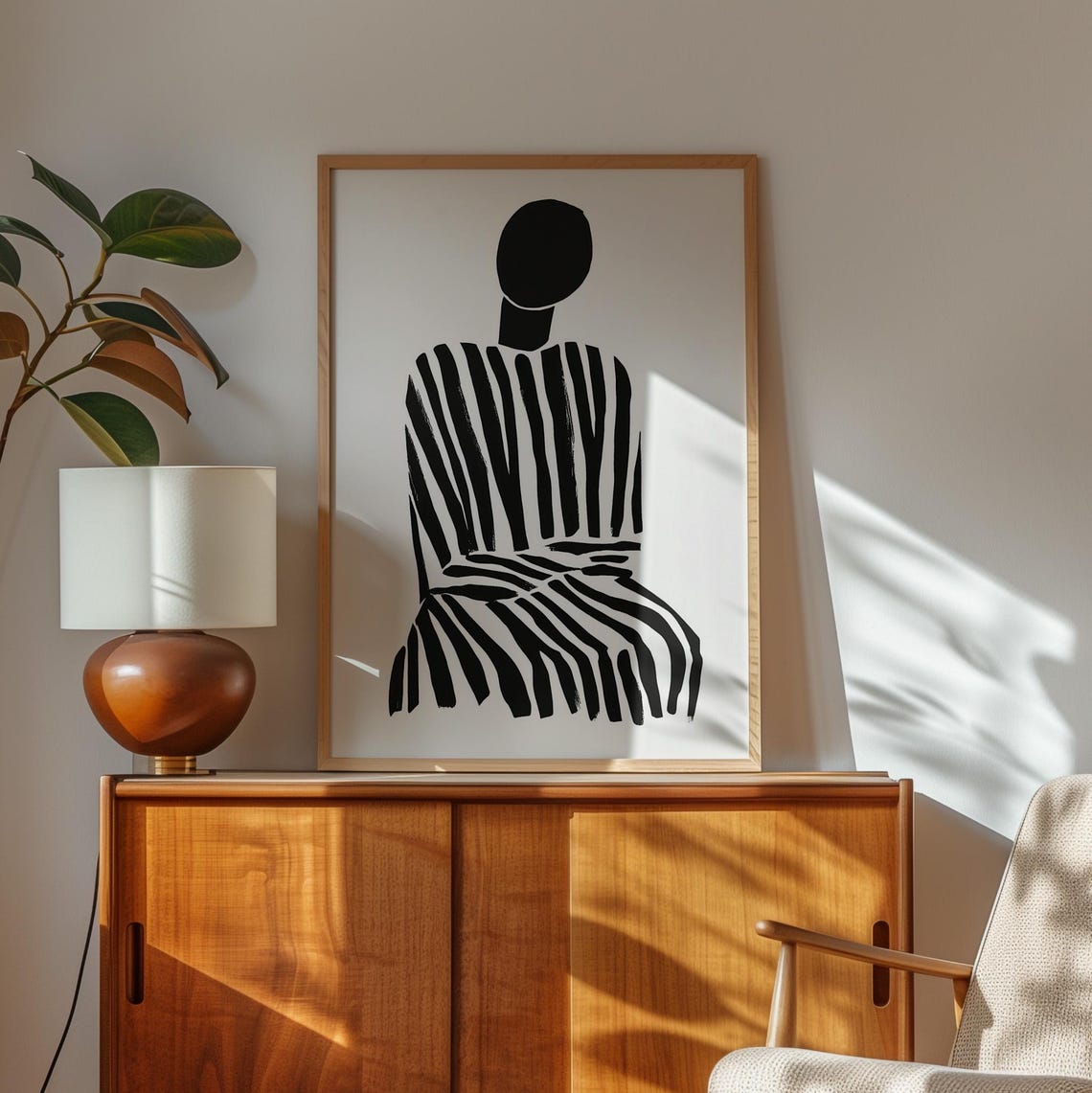 Minimalist Figure Art Poster, Abstract Fashion Decor - Image 6