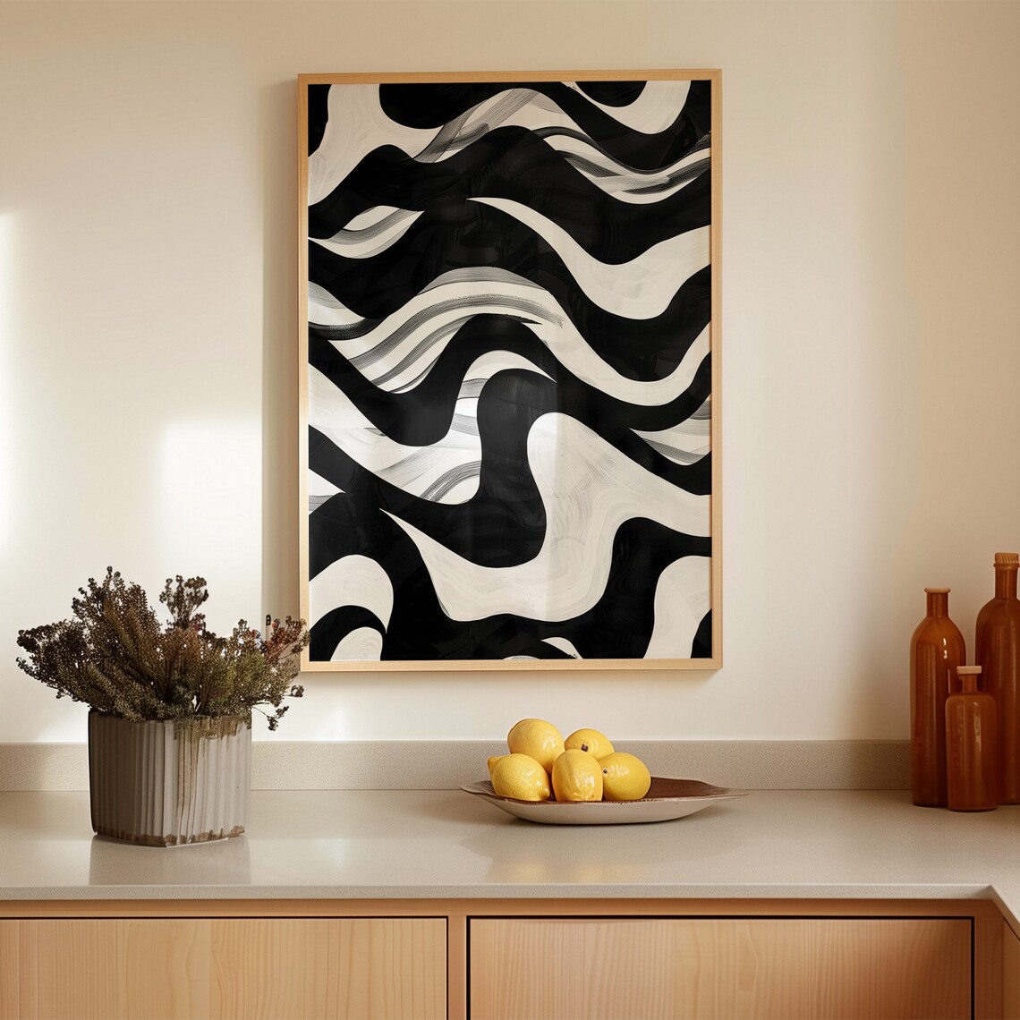 Geometrical Modern Abstract, Mid Century Art Print - Image 4