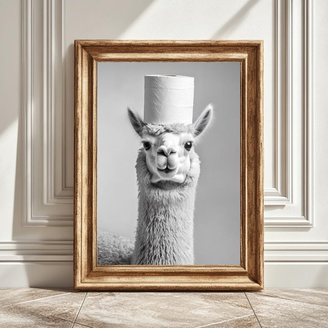 Funny Alpaca Bathroom Decor, Alpaca Lover Gift