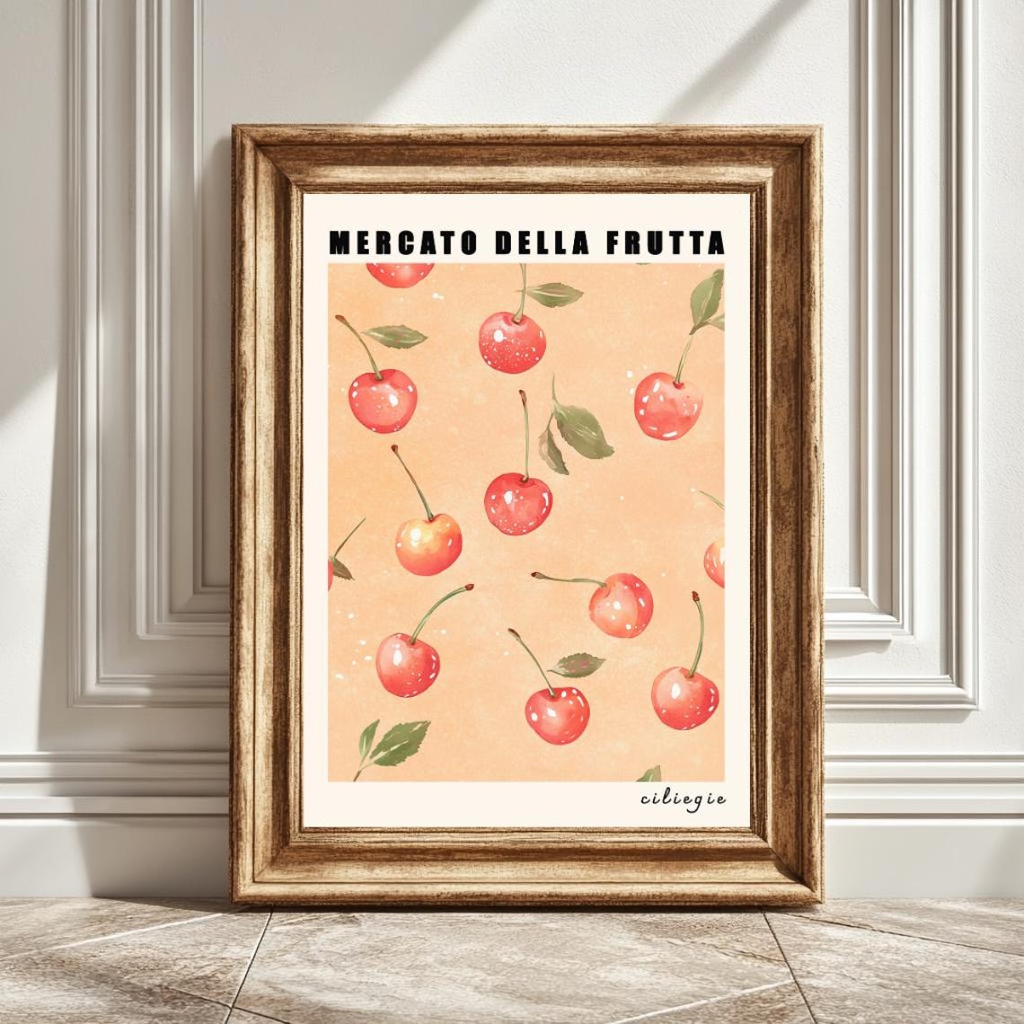 Cherries Art Print, Mercato Della Fruta