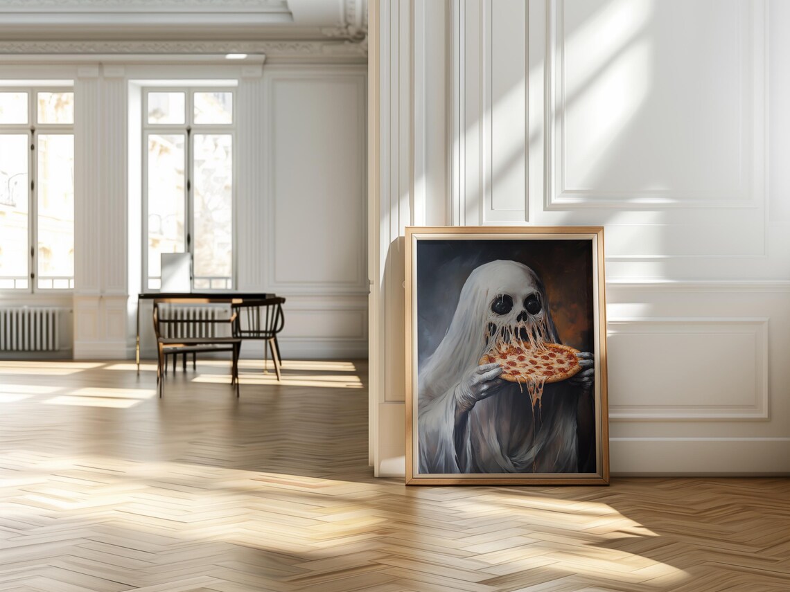Ghost Halloween Poster, Kitchen Wall Decor - Image 4