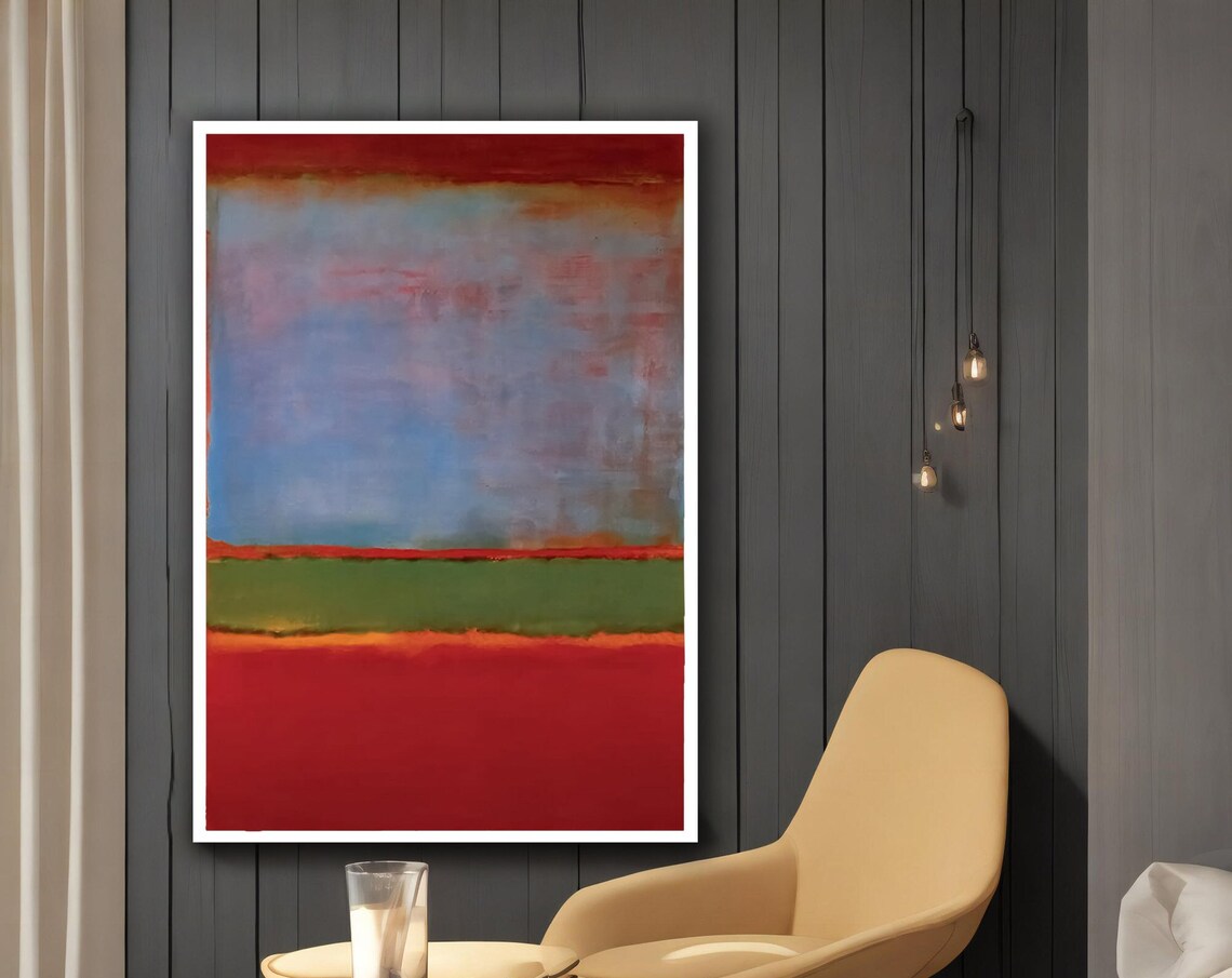 Mark Rothko-Inspired Mixed Color Wall Art Poster