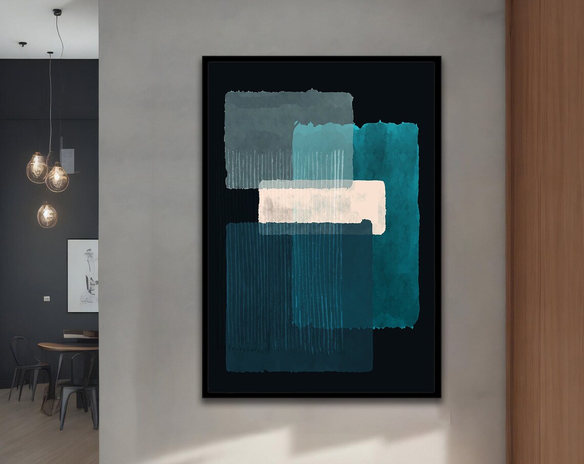 Mark Rothko-Inspired Abstract Art Print, Modern Minimal