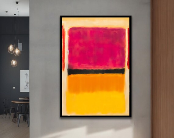 Mark Rothko Red Orange Yellow Colorful Mix Rothko Art Mark Rothko Art With Different Frame Options For Your Home And Office