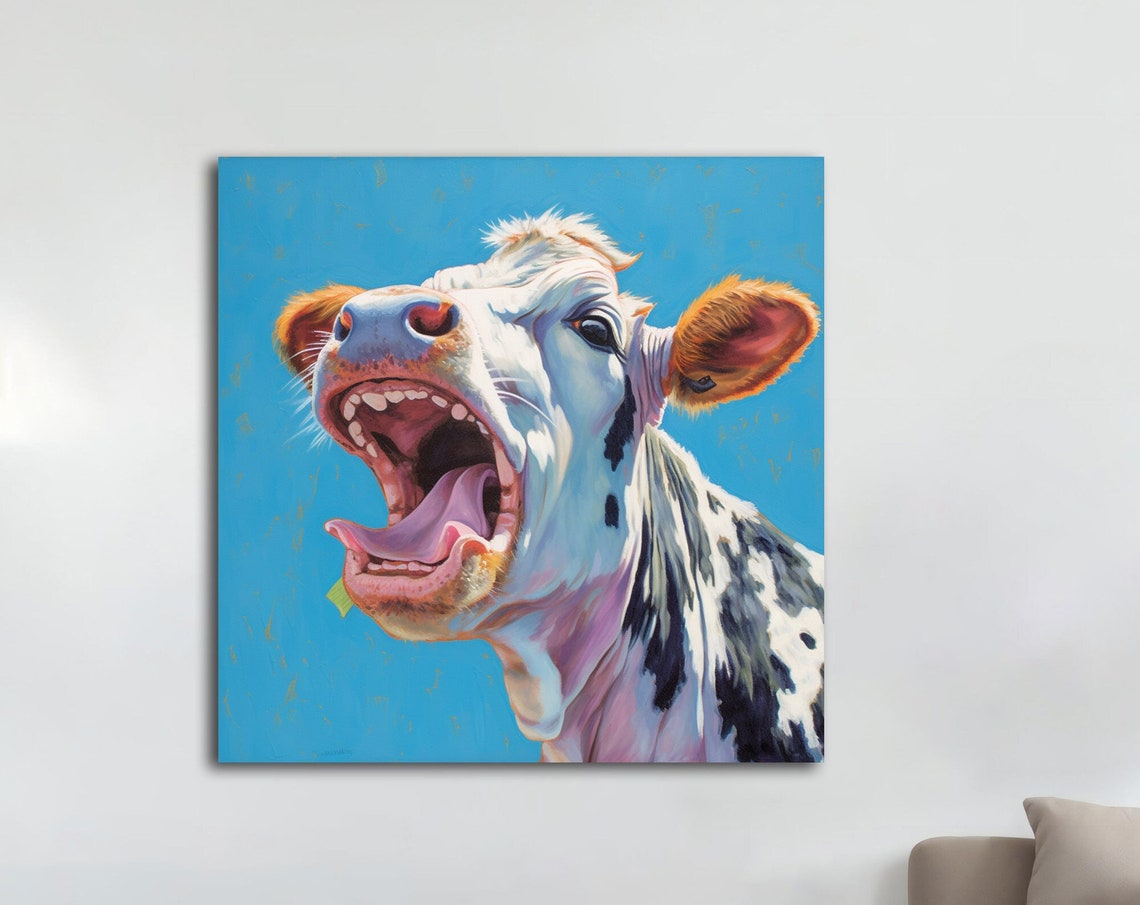 Cow The Cow That Brayed Art Print