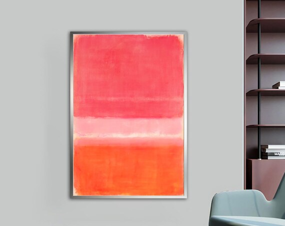 Mark Rothko Red Orange Colorful Mix Rothko Art Mark Rothko Wall Art With Different Frame Options For Your Home And Office