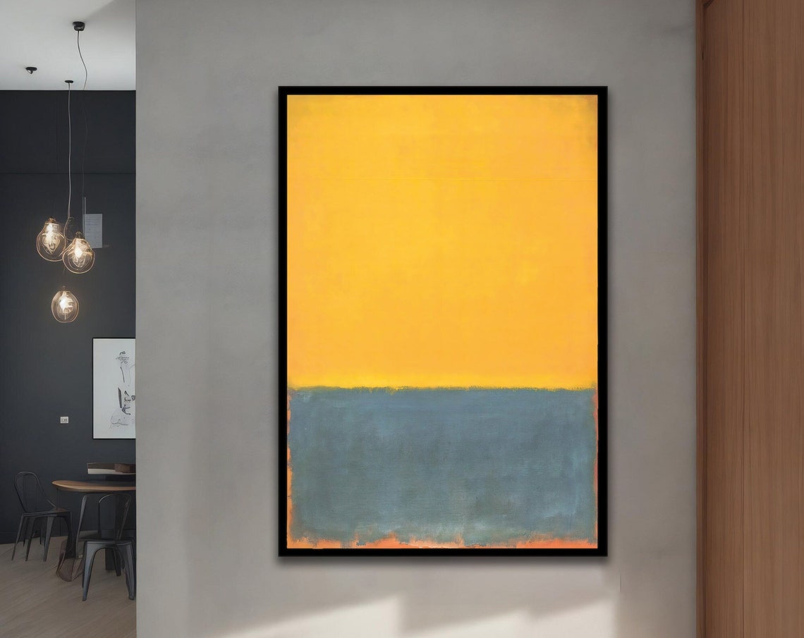 Mark Rothko Yellow Gray Color Field Abstract Modern Art Poster