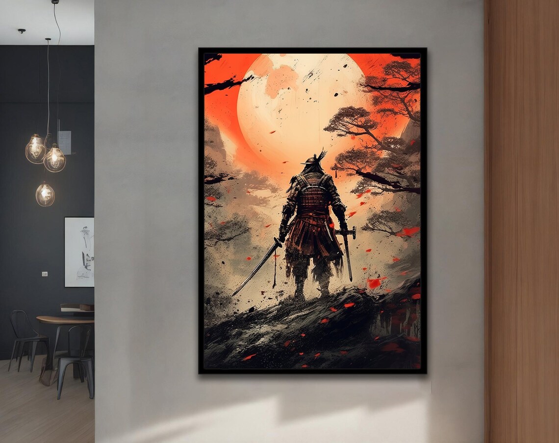 Samurai Painting, Japanese Art Print