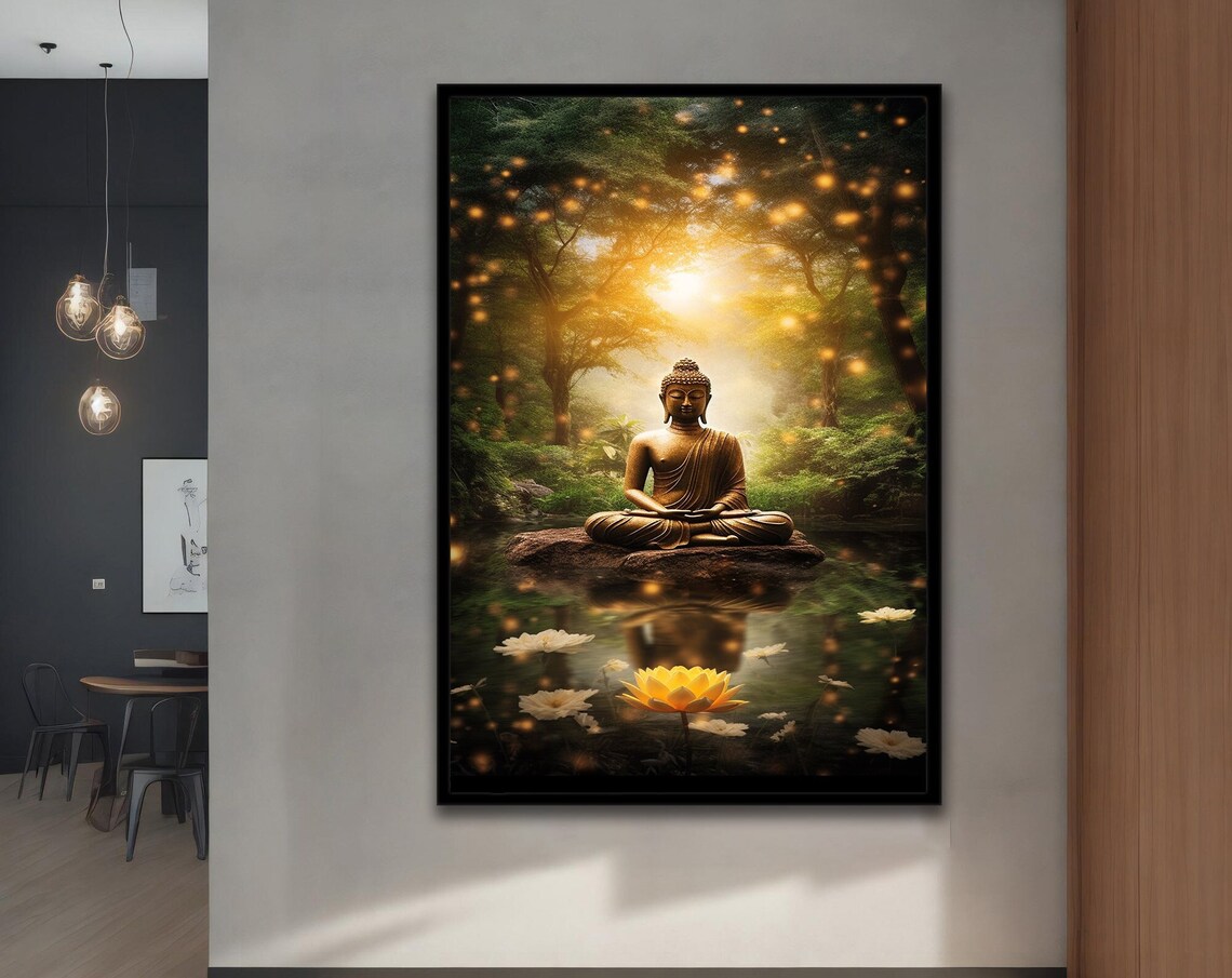 Buddha Meditation, Modern Home And Office Decor
