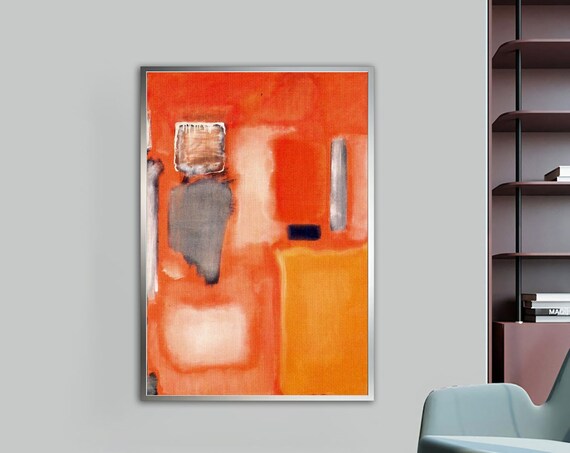 Mark Rothko Red And Orange Mix Colorful Mix Rothko Art Mark Rothko Art With Different Frame Options For Your Home And Office