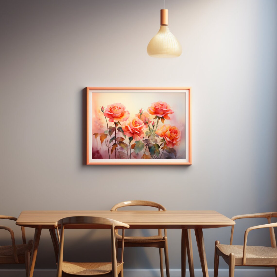New York Watercolor Painting, Botanical Composition - Image 2