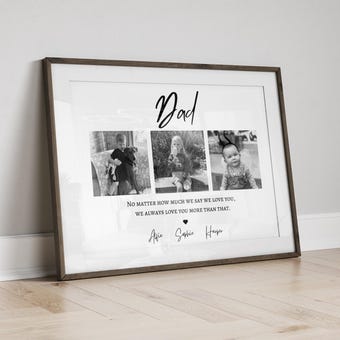 Personalised Dad Photo - Family Wall Art