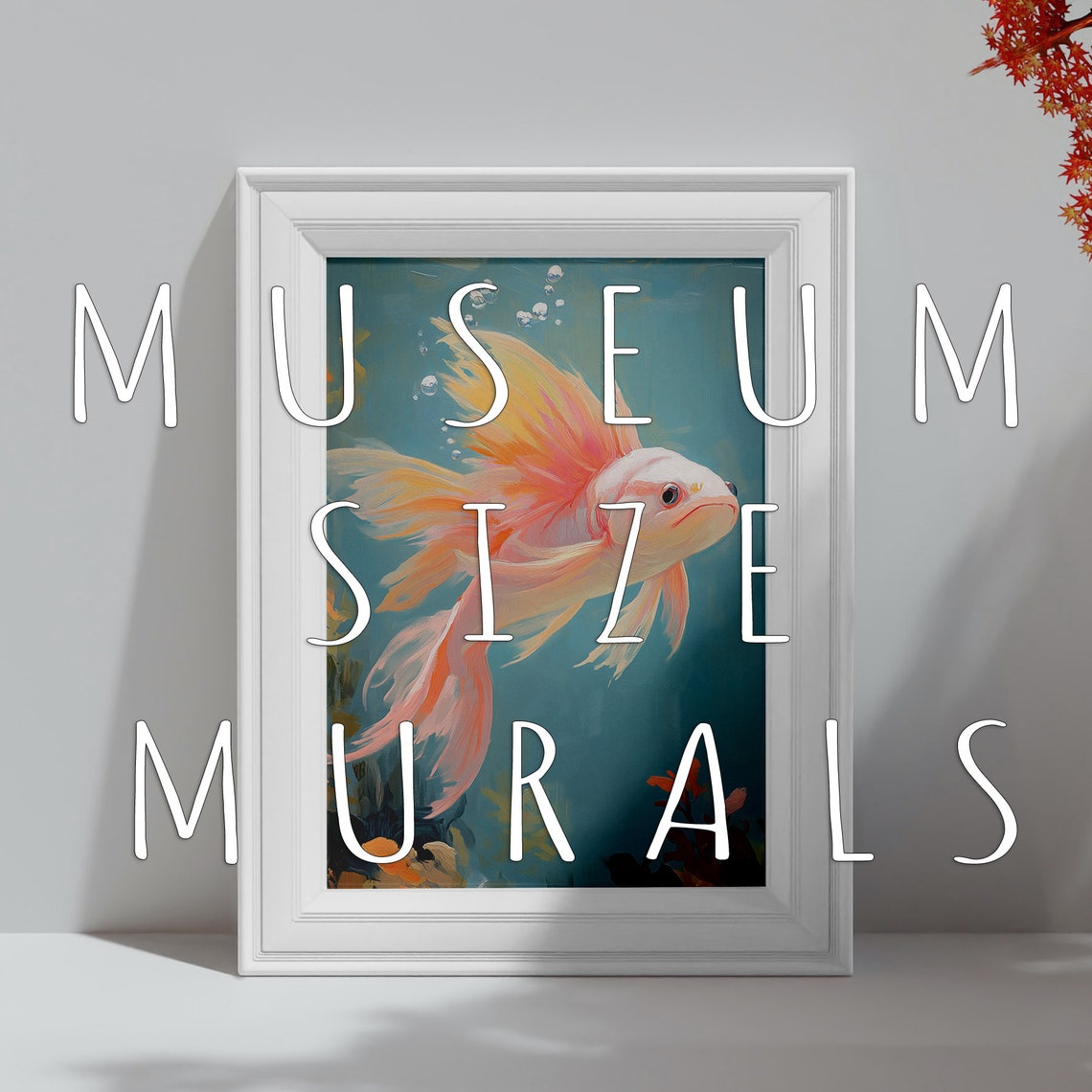 Pastel Goldfish Art Impressionistic Contemporary Style Modern Impressionism Goldfish Painting Pastel Goldfish Matisse Goldfish - Image 3