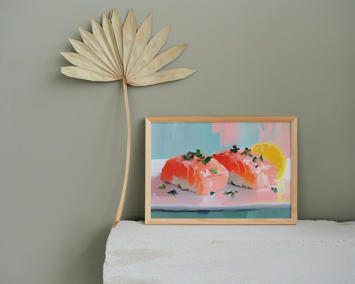 Sushi Delight Pastel Sushi Painting Sushi Art Japanese Food Sushi Wall Art Sushi Lover Sushi Watercolor Asian Food Japanese Cuisine - Image 5