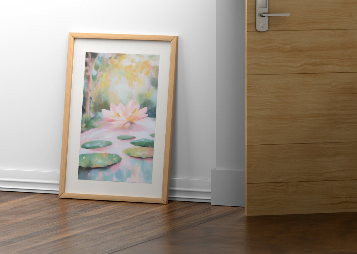 Lily Of The Valley Chinoiserie Nature Wall Art Landscape Oil Painting Porch Decor Garden Decor Wall Art Print - Image 2