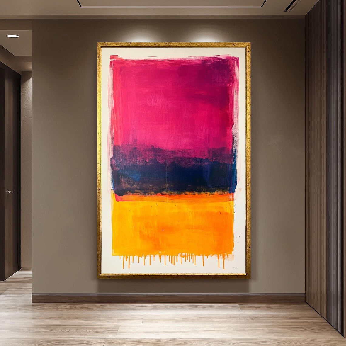 Rothko Inspired Color Field Art Print, Mid-Century