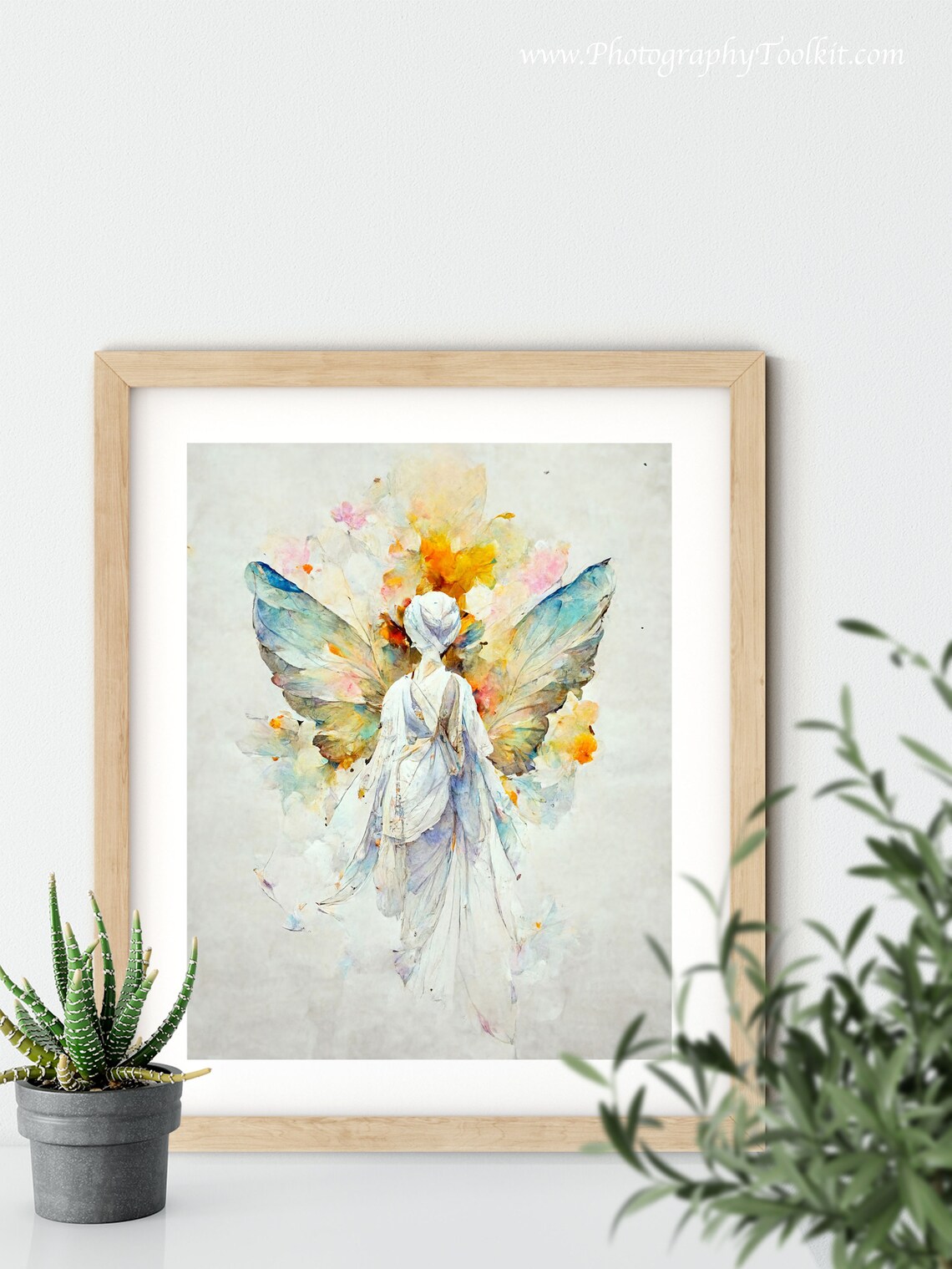 Guardian Angel Artwork Print, Spiritual Angel Wings - Image 5