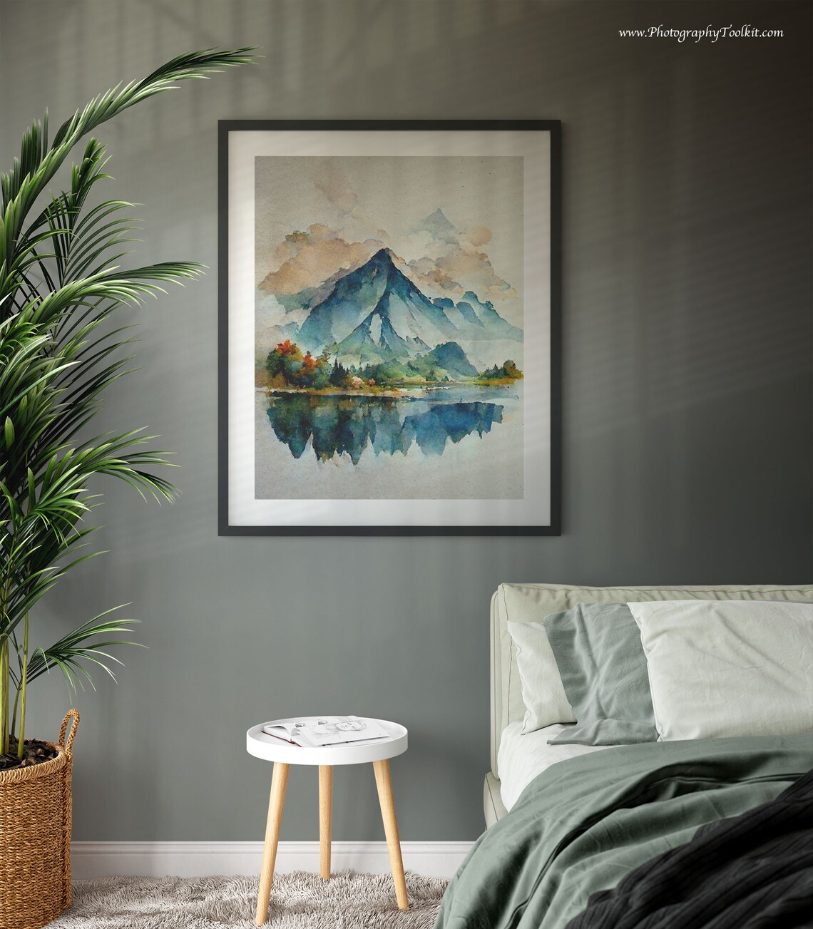 Forest Wall Art Watercolor Landscape Art Print - Image 3