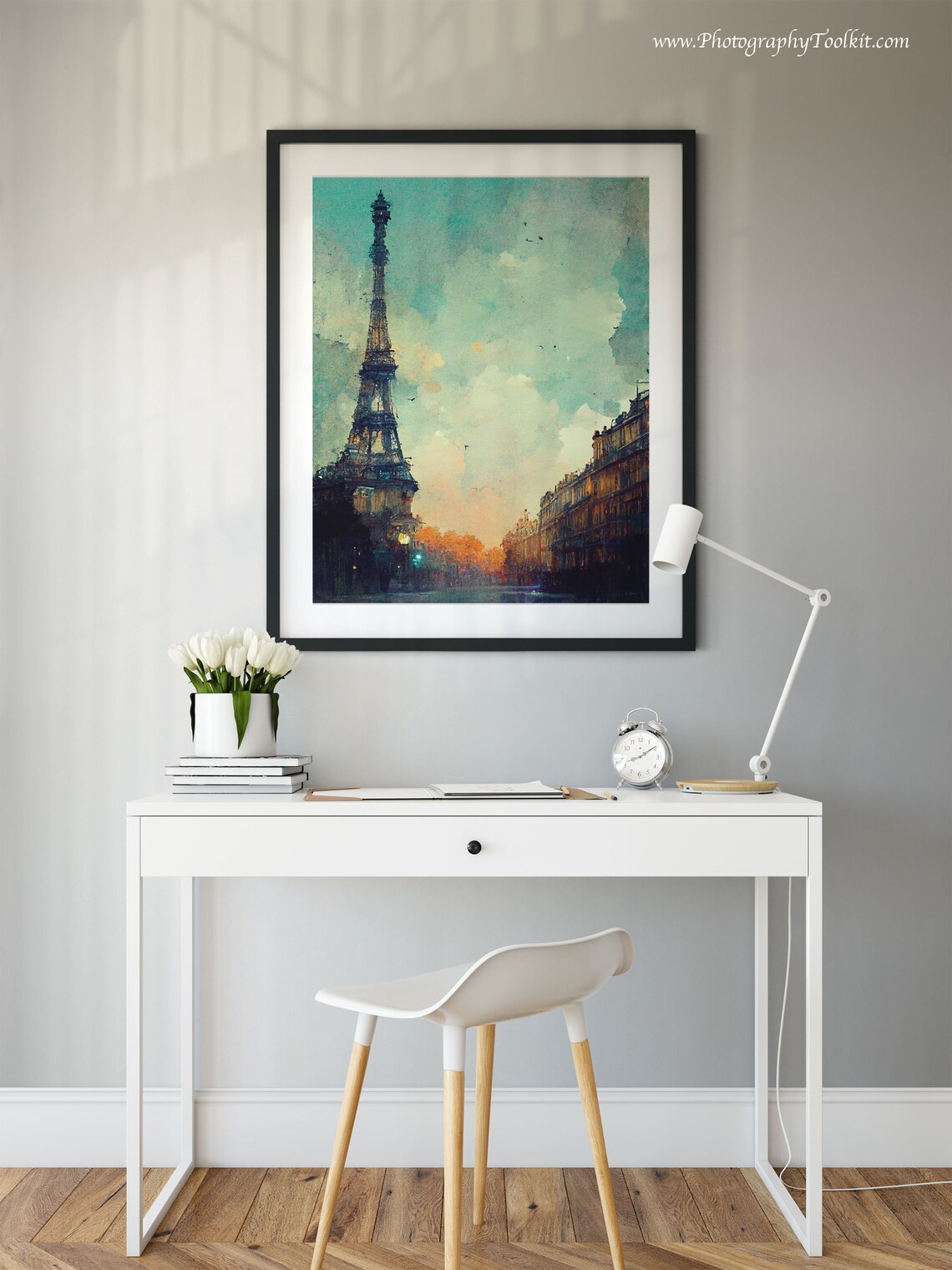 Paris Eiffel Tower View, France Cityscape Art Print - Image 2