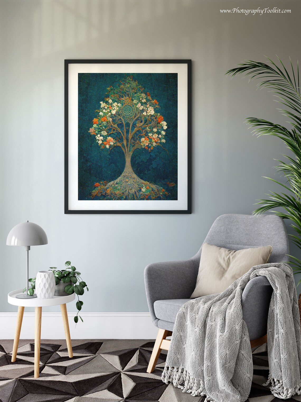 Tree Of Life Botanical Spiritual Wall Art Panels - Image 6