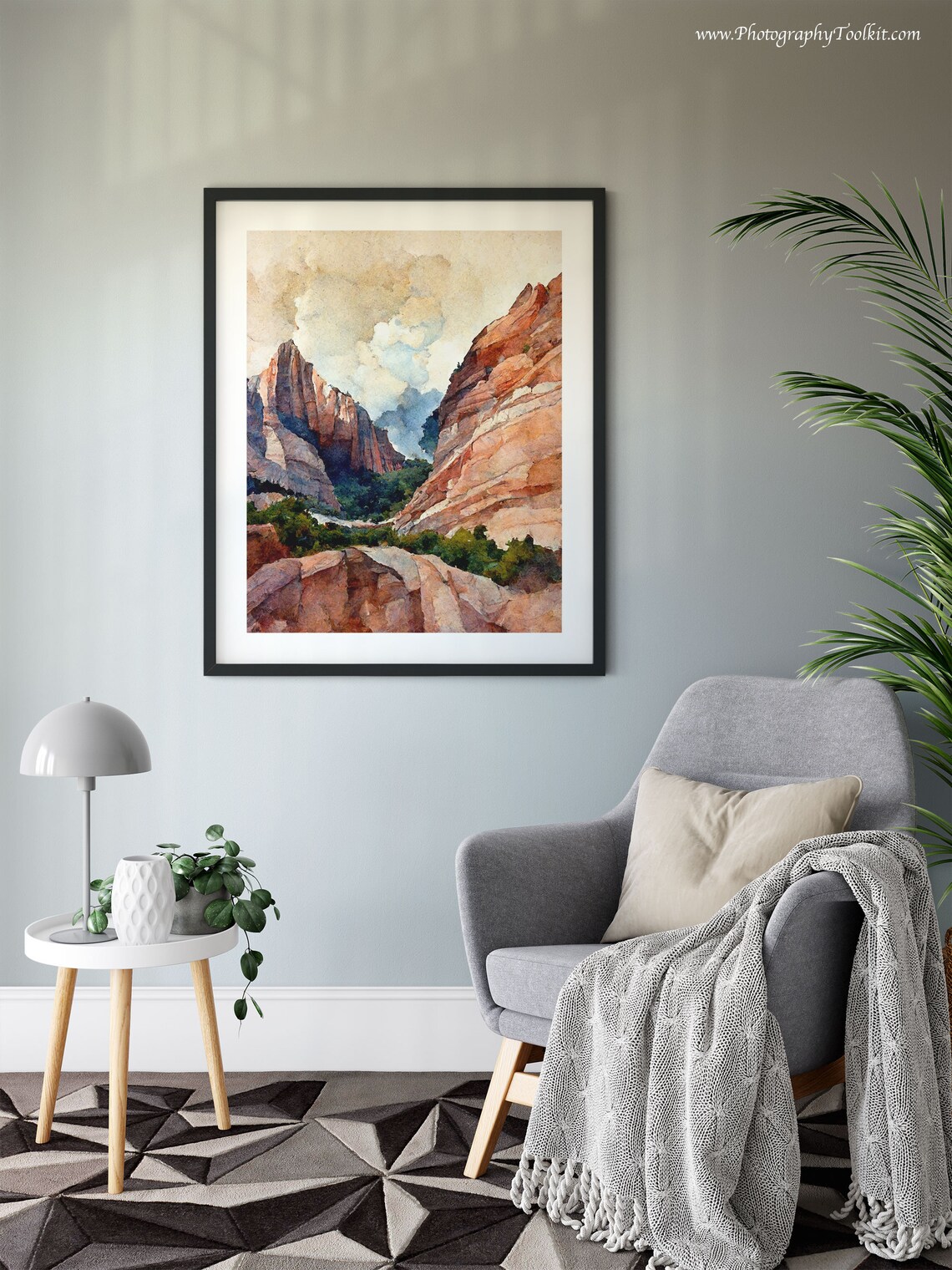 Zion Canyon Boho Western Decor Art Print - Image 6