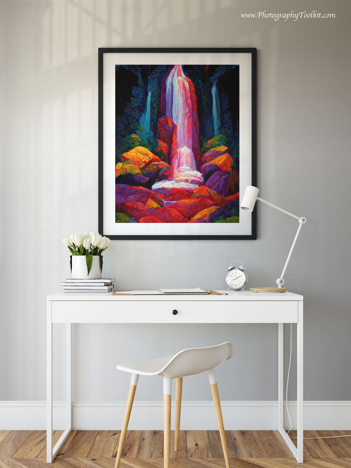 Ruby Falls, Tennessee Waterfall Landscape Art Print - Image 2