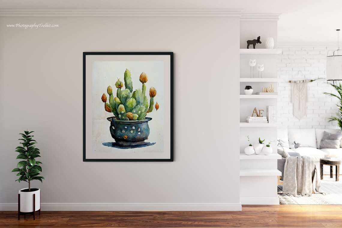 Potted Cactus Print, Boho Desert Wall Art - Image 4