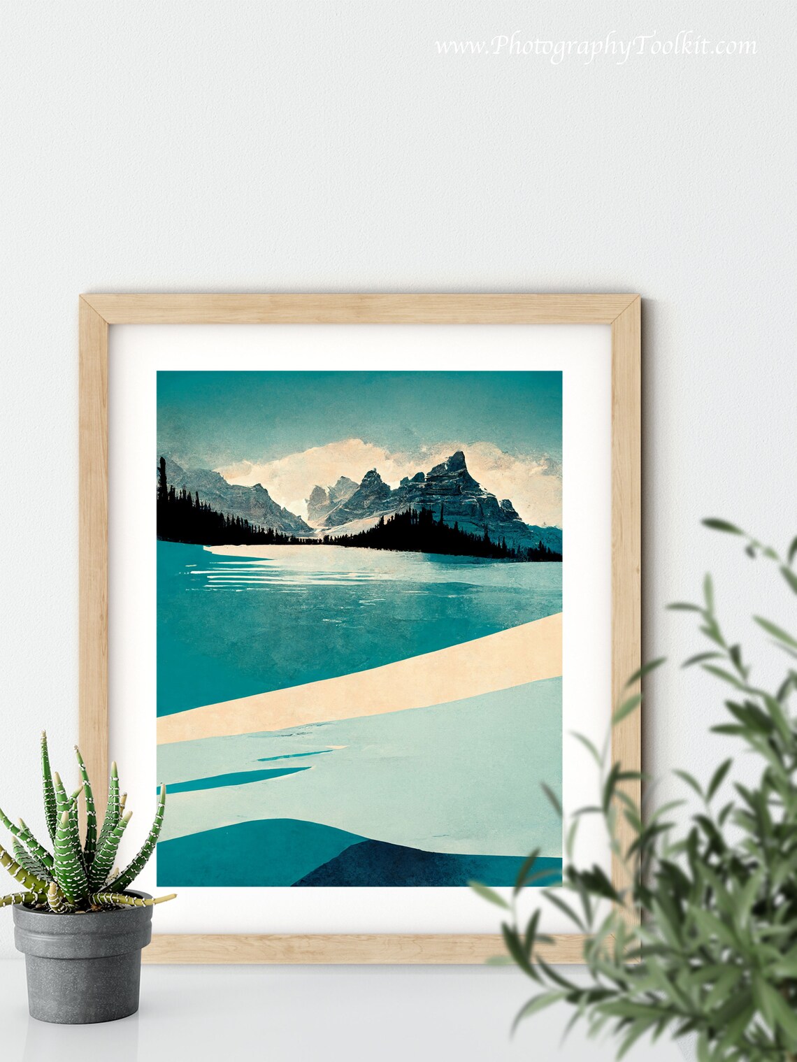 Moraine Lake Watercolor Print, Banff National Park - Image 5