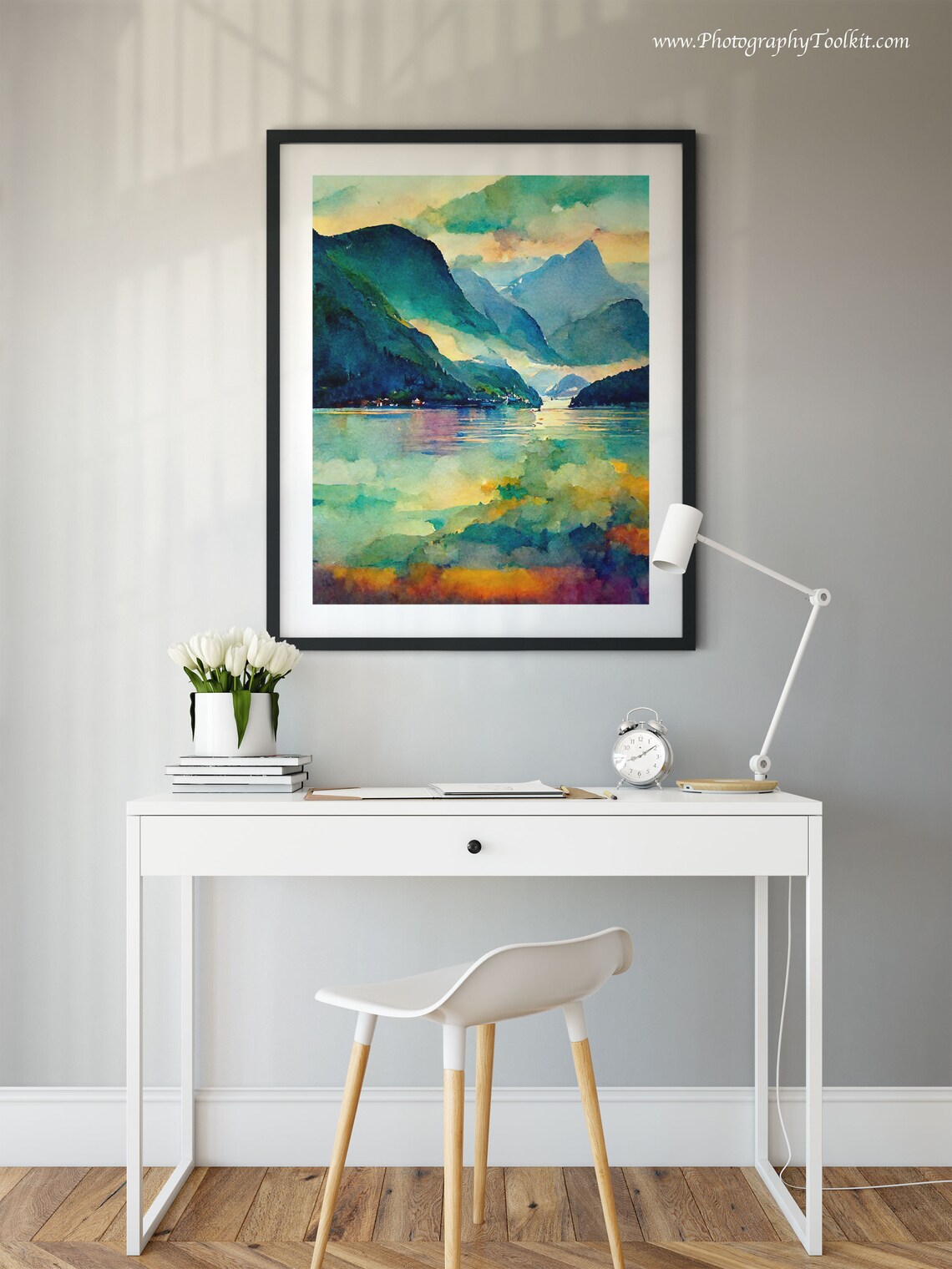 Norwegian Fjord Travel Poster, Norway Landscape - Image 2