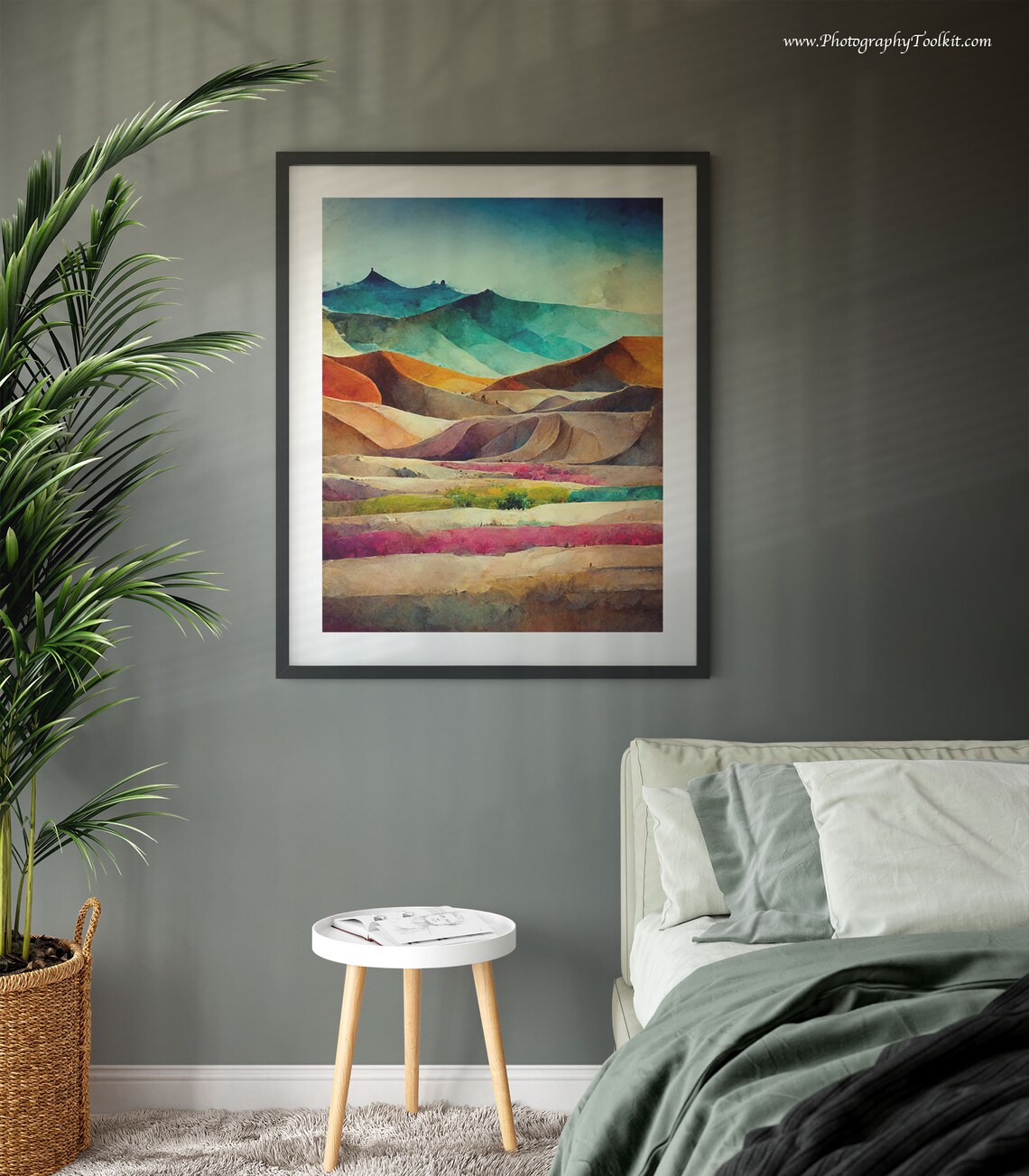 Desert Landscape Boho Art Print, Bohemian Wall Art - Image 3