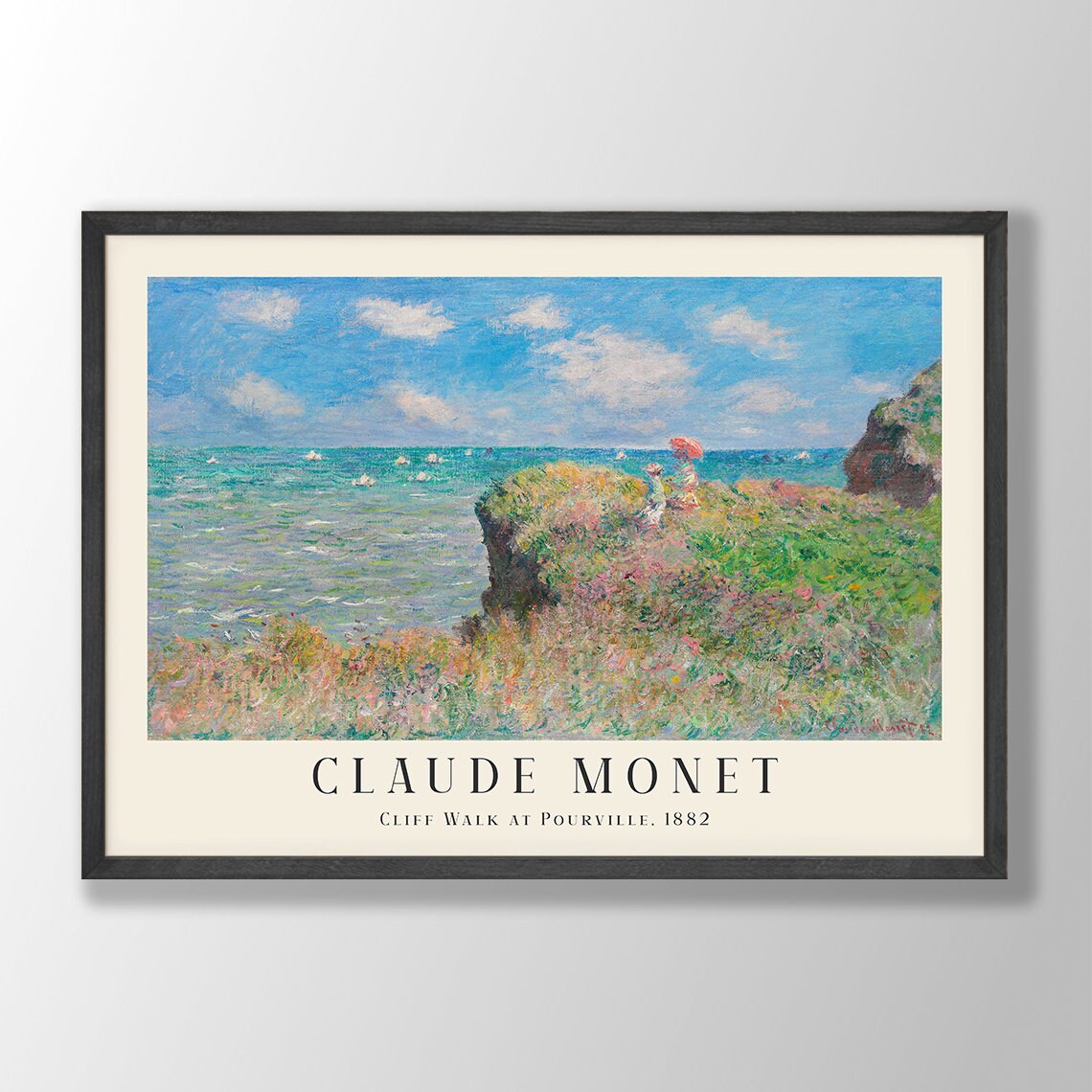 Claude Monet Art Print, Farmhouse Wall Decor