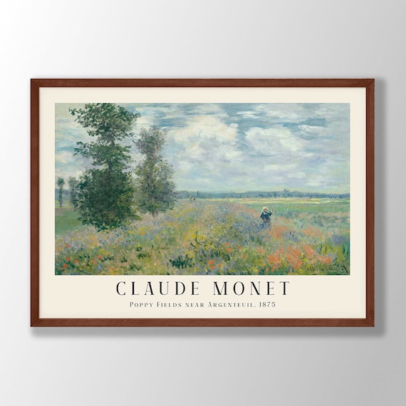 Claude Monet Art Print, Farmhouse Decor