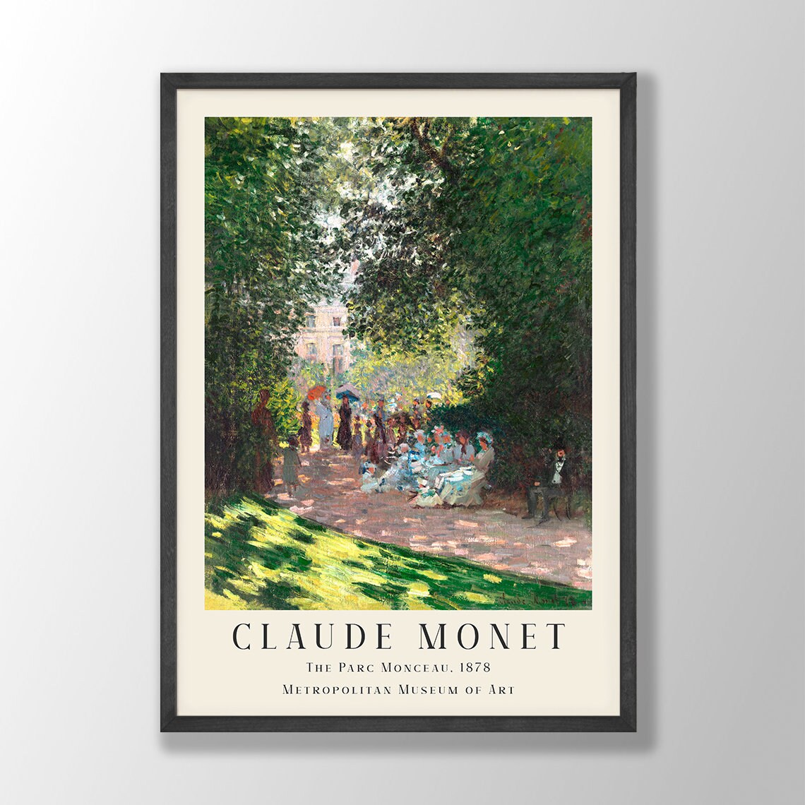 Claude Monet, The Parc Monceau Art Print
