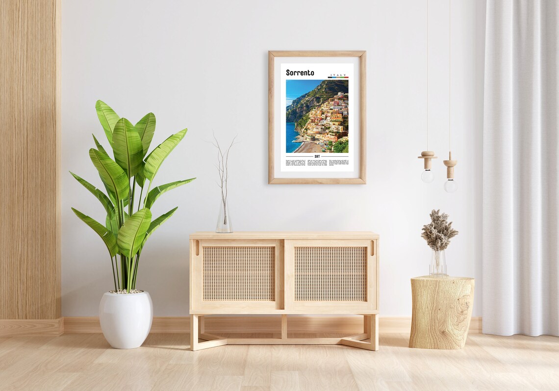 Sorrento Minimal Travel Poster, Italy Photo - Image 5