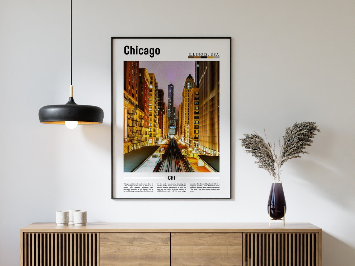 Chicago Travel Poster, United States Photo - Image 4