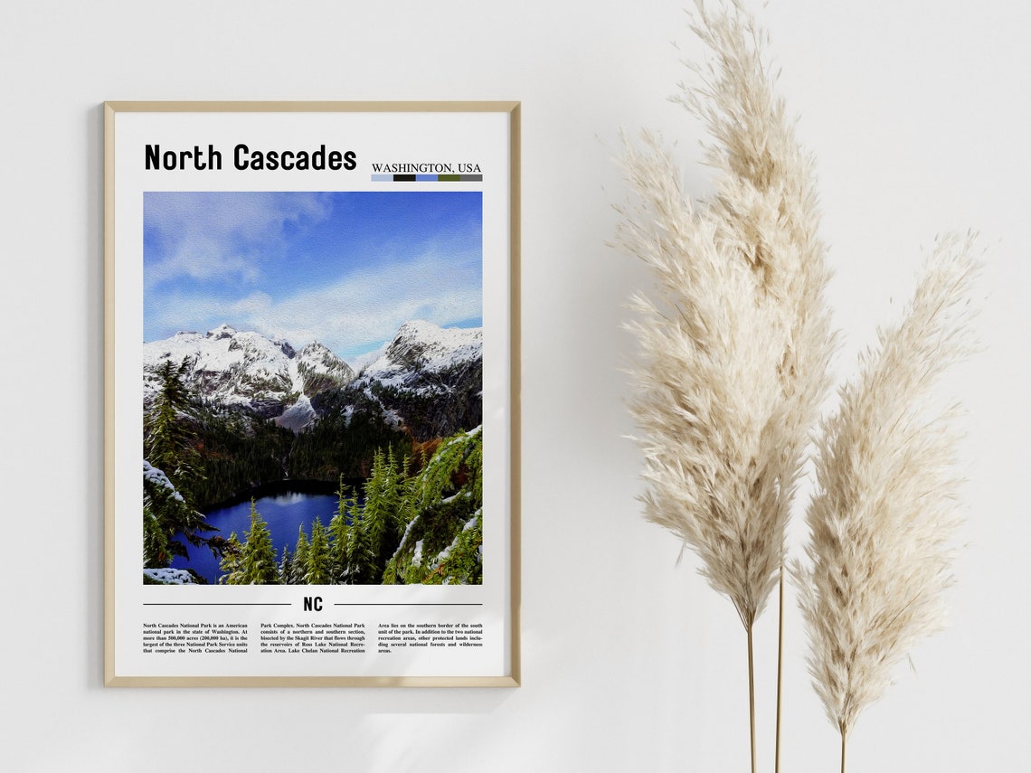 North Cascades Poster North Cascades Print North Cascades Wall Art United States Photo United States Poster United States Print - Image 3