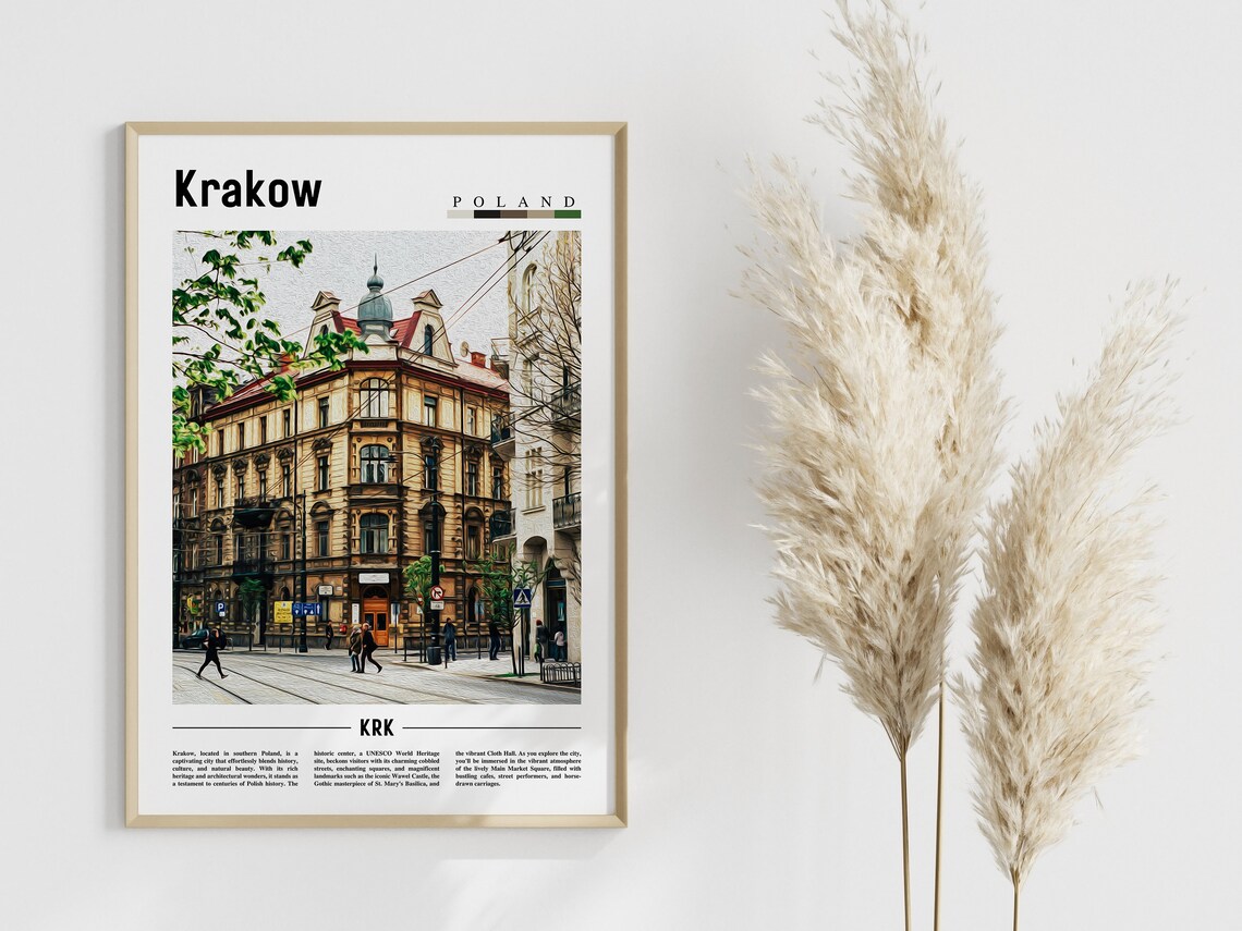 Krakow Poster Krakow Print Krakow Wall Art Europe Photo Europe Poster Europe Print Travel Poster - Image 4