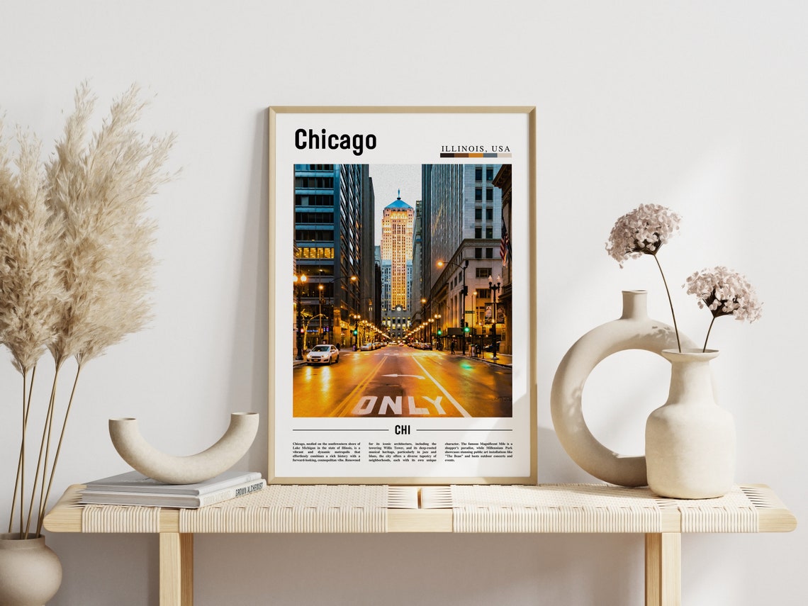 Chicago Print Chicago Poster Chicago Wall Art United States Photo United States Poster United States Print - Image 6