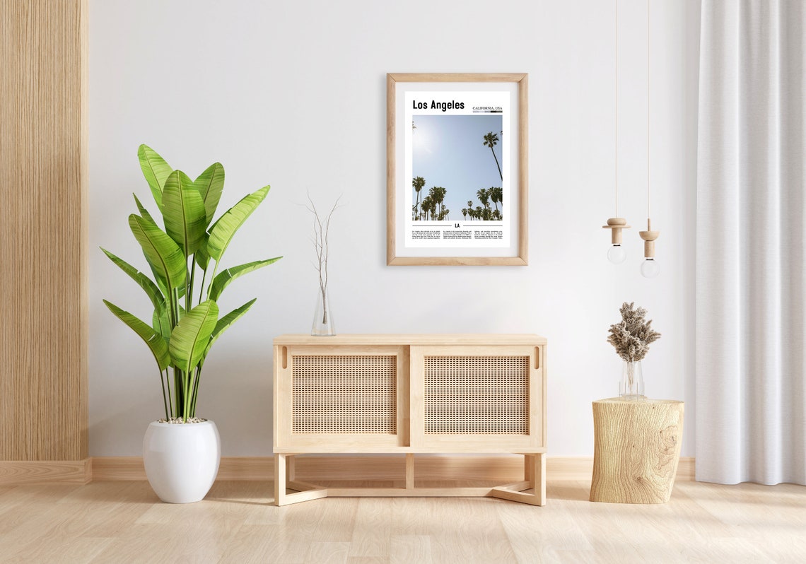 Los Angeles Print Los Angeles Poster Los Angeles Wall Art Oil Painting Poster Colorful City Print City Artwork Travel Artwork Travel Art - Image 5