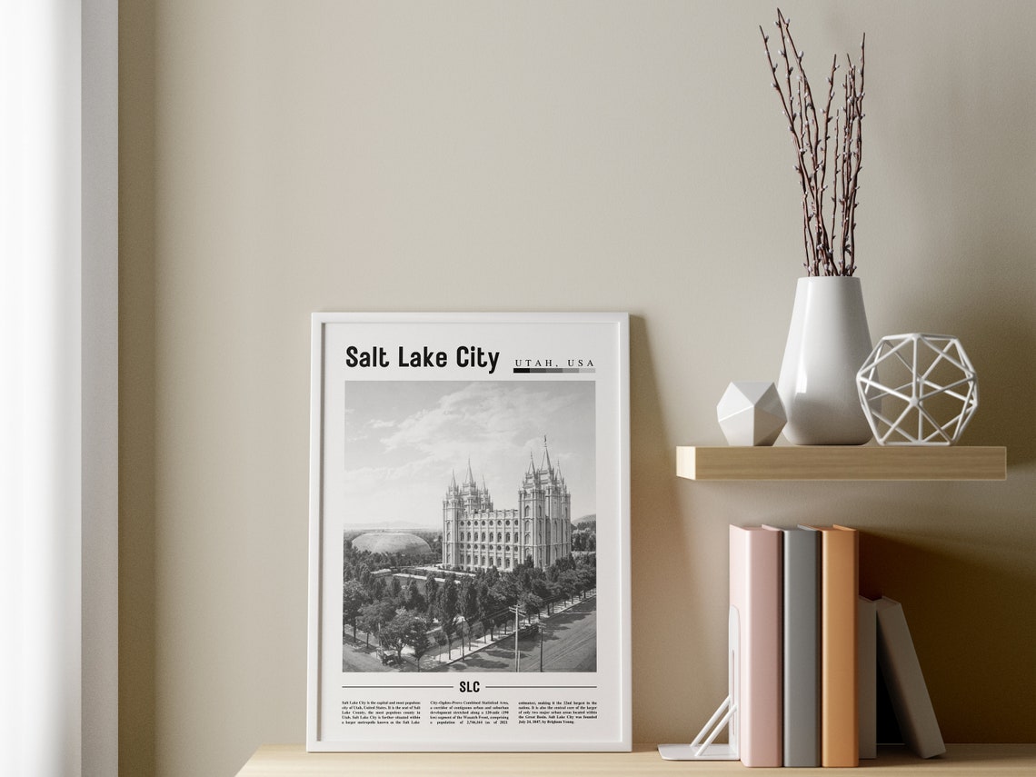 Salt Lake City Minimal Travel Poster - Image 3
