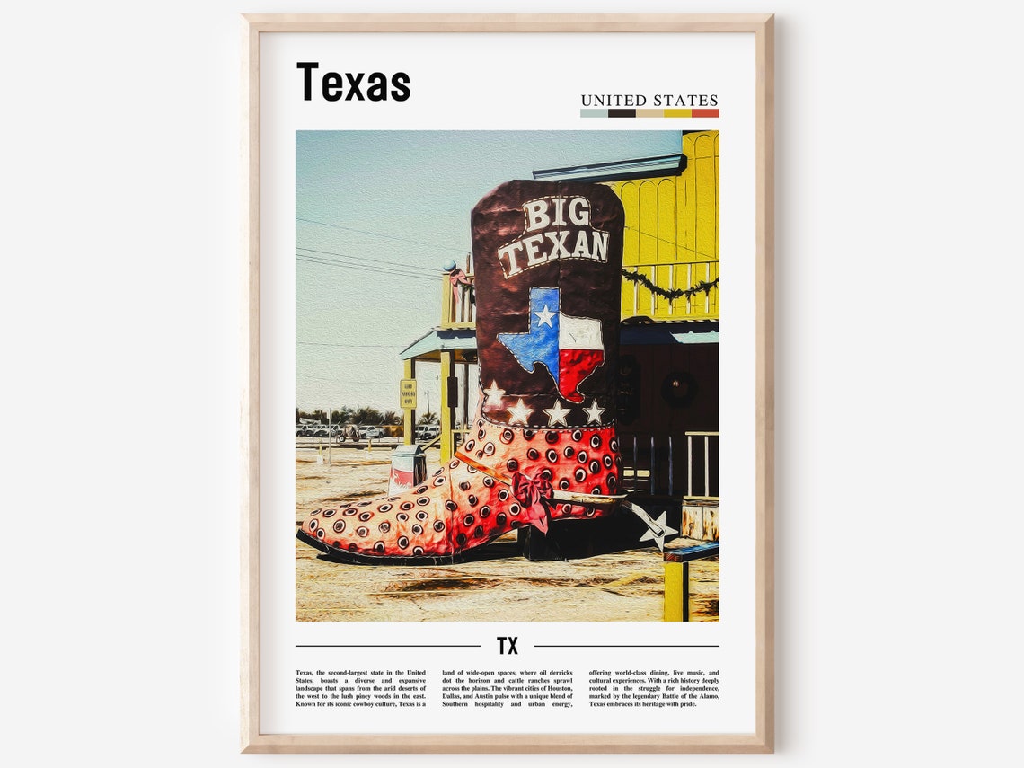 Texas Poster Texas Print Texas Wall Art Texas Photo United States Photo United States Poster United States Print